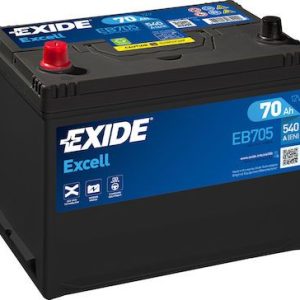 EXIDE BATTERY EXCELL EB705 70AH A
